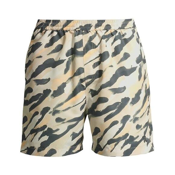 Nanushka Kenan Hand-Painted Abstract Animal Swim Shorts Mens Size L - Picture 1 of 13